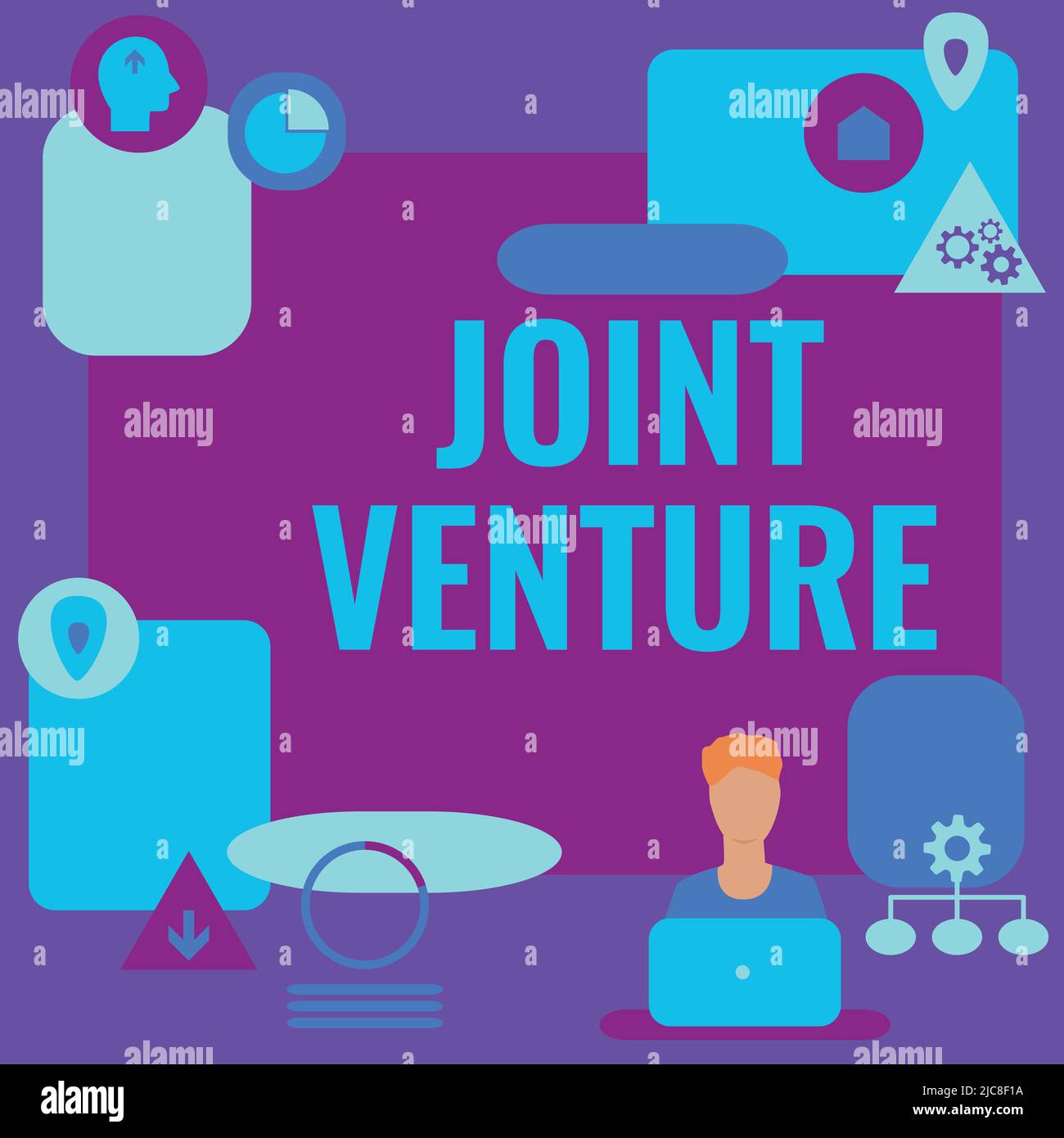 Handwriting text Joint Venture. Business idea Collaboration Arrangement Parties Partnership Team