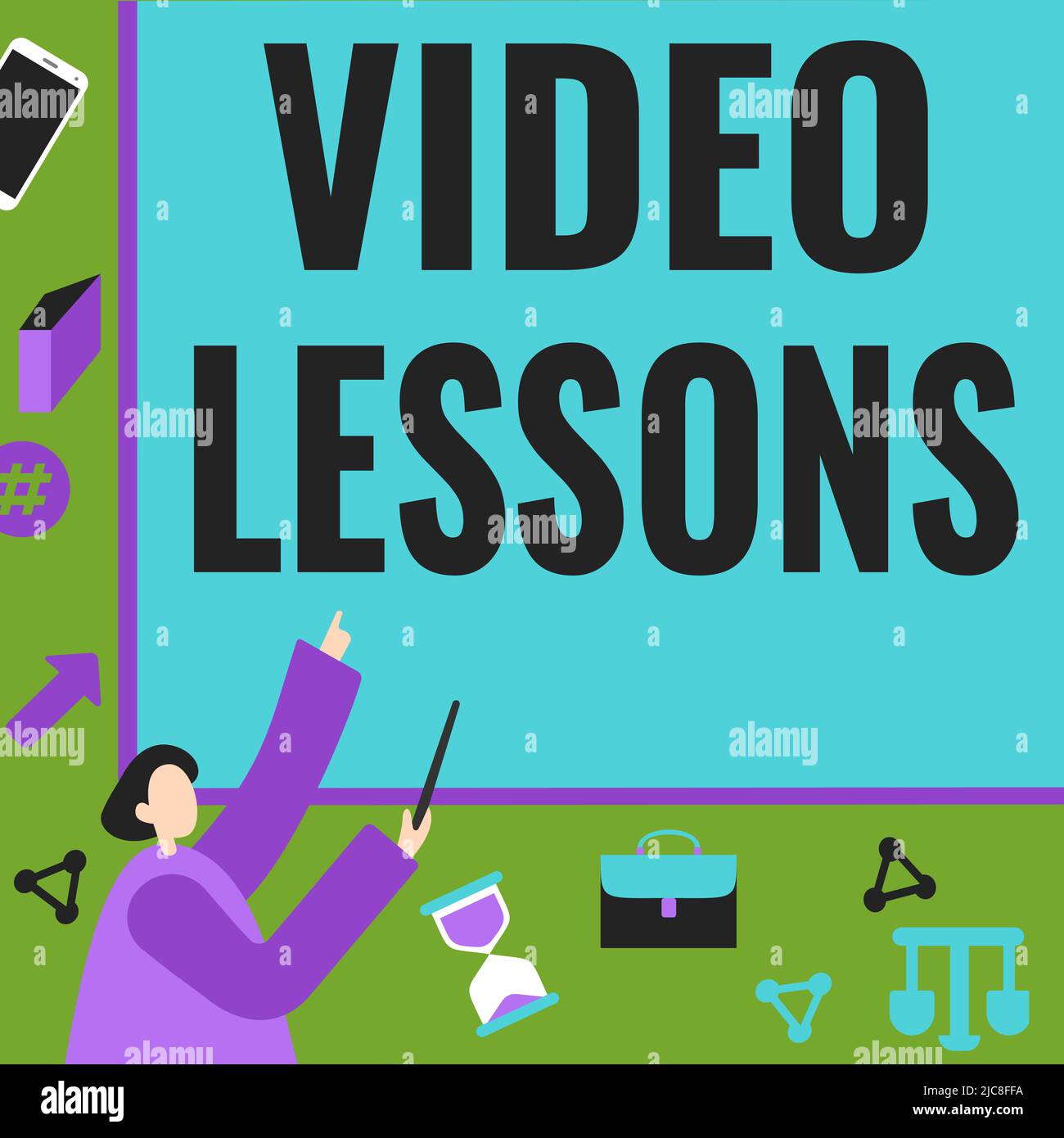 Inspiration showing sign Video Lessons. Business idea Online Education ...