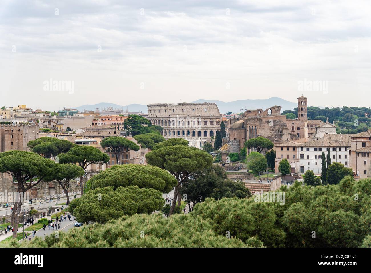 View Of Rome Aerial view of the colosseum hi-res stock photography and images - Alamy