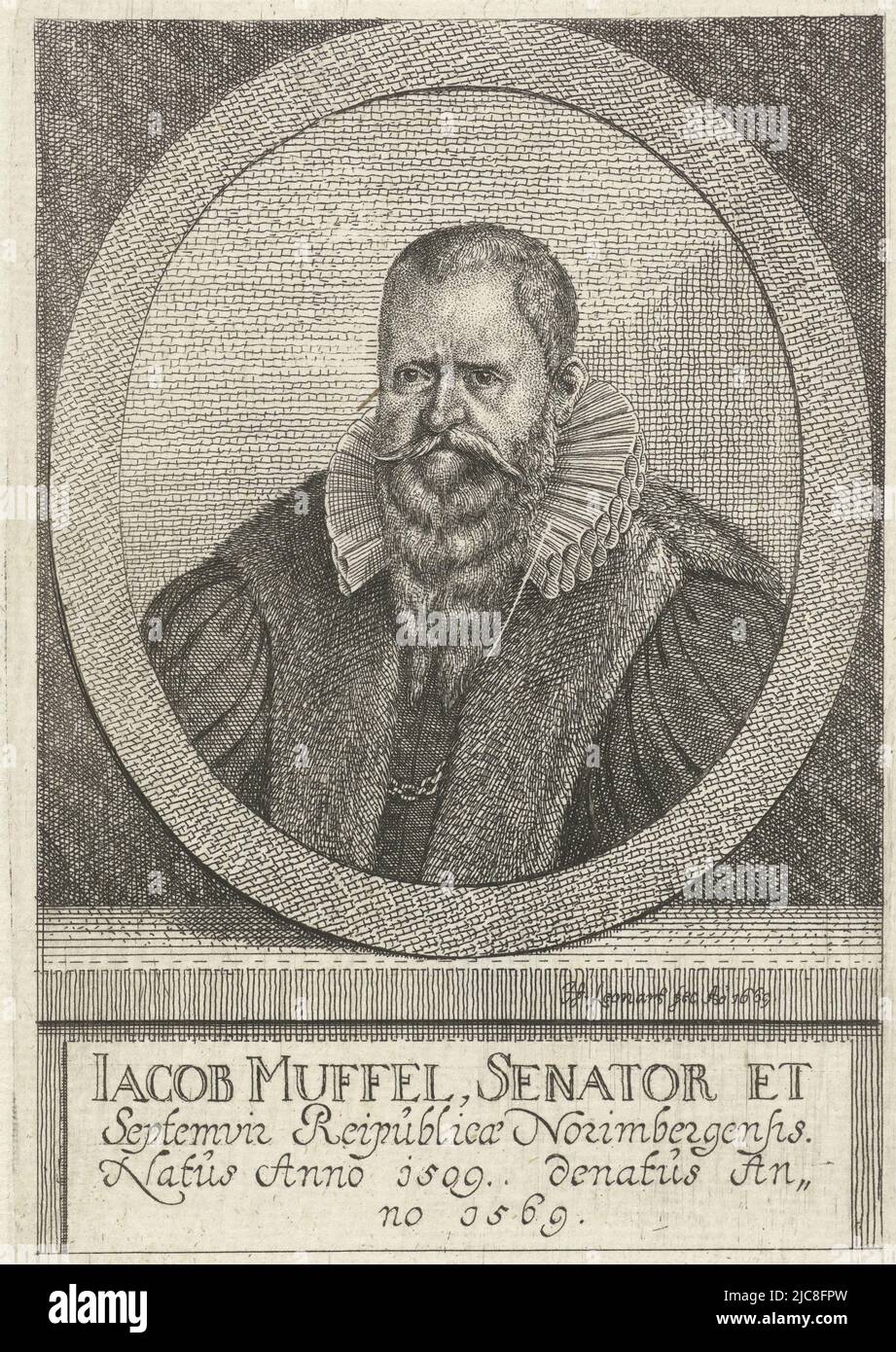 Portrait of Jacob Muffel (15091569), senator at Nuremberg. Portrait of