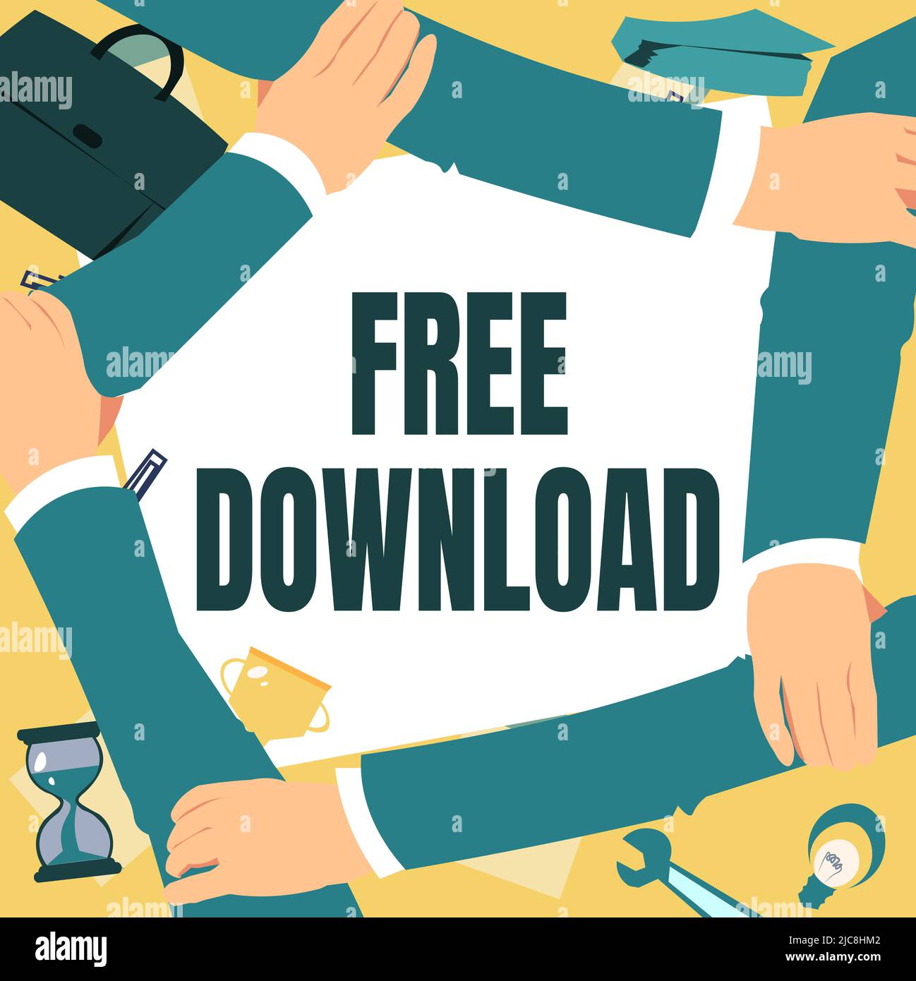 Sign displaying Free Download. Word Written on Key in Transfigure ...