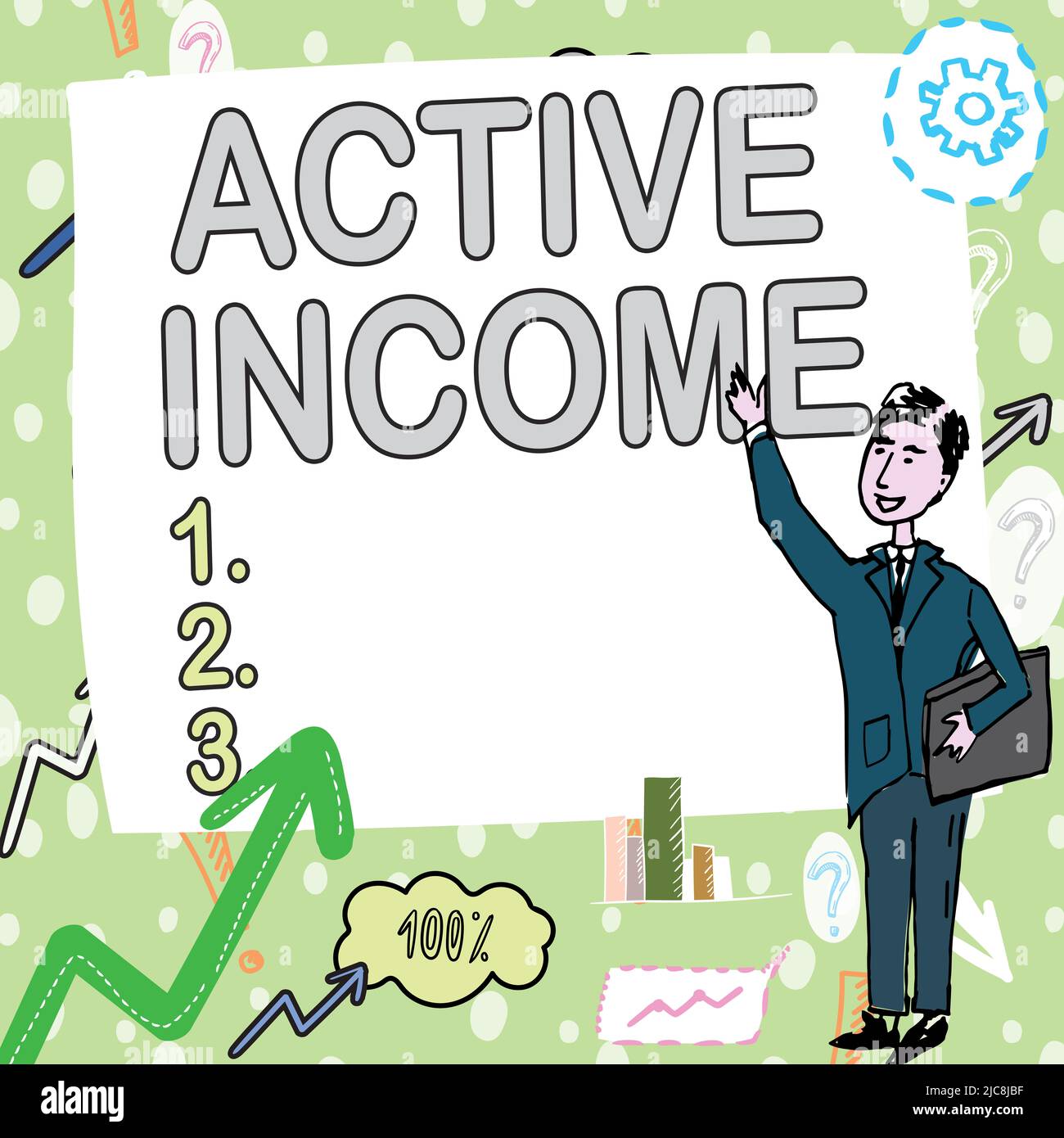 Writing displaying text Active Income. Business approach Royalties ...