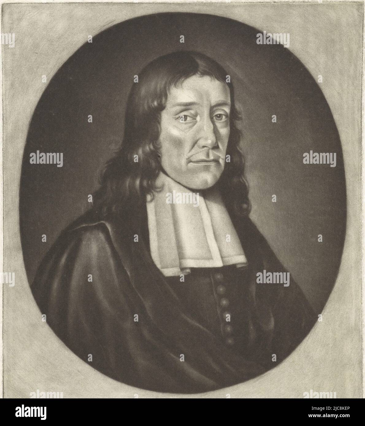 Portrait of Ulricus Huber at the age of 57. He was professor of law at ...