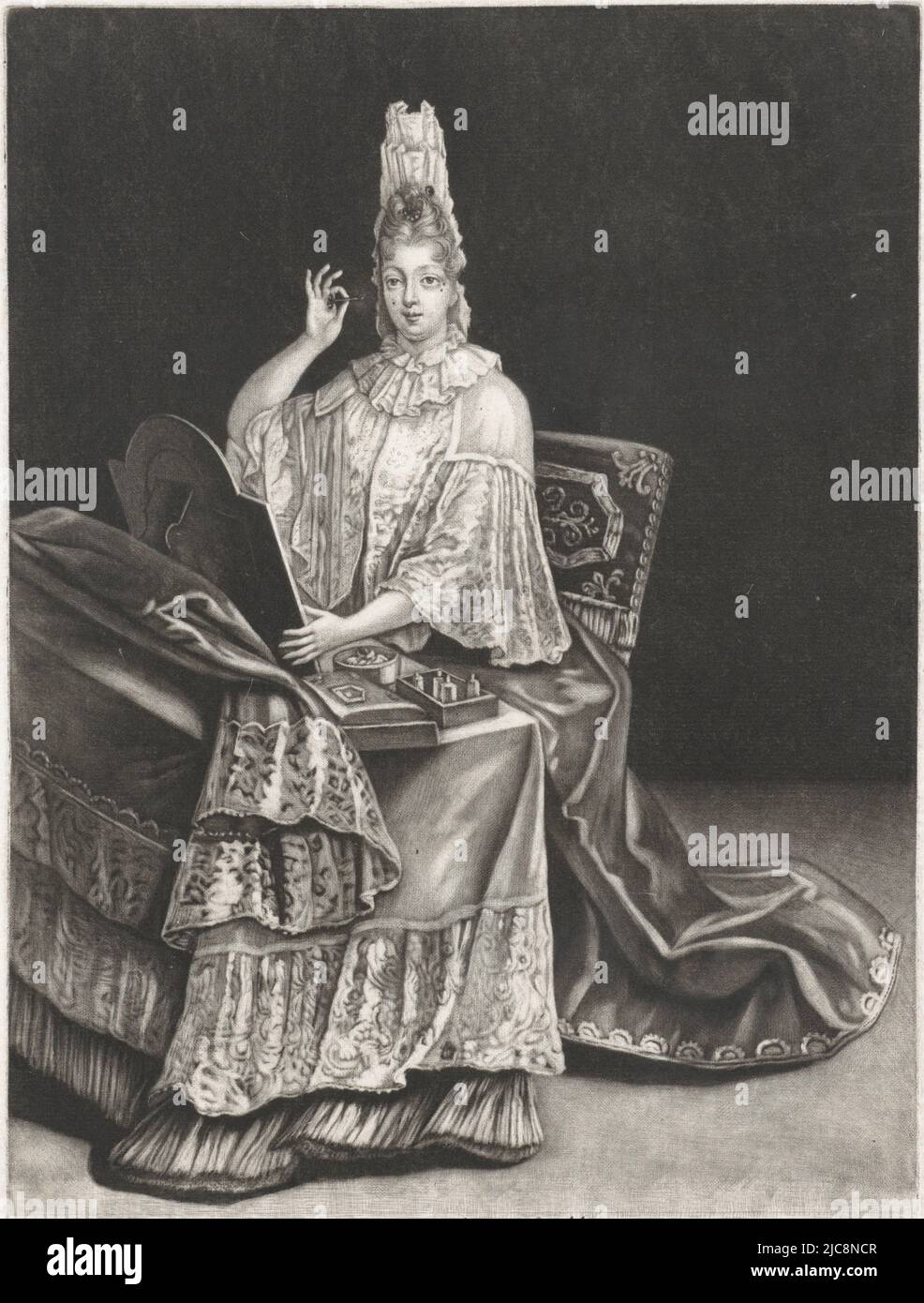 chinese dress ladies Vintage Lady at the Dressing Table Print – 19th Century Giclée Art on –  Wood and Willows main image 0