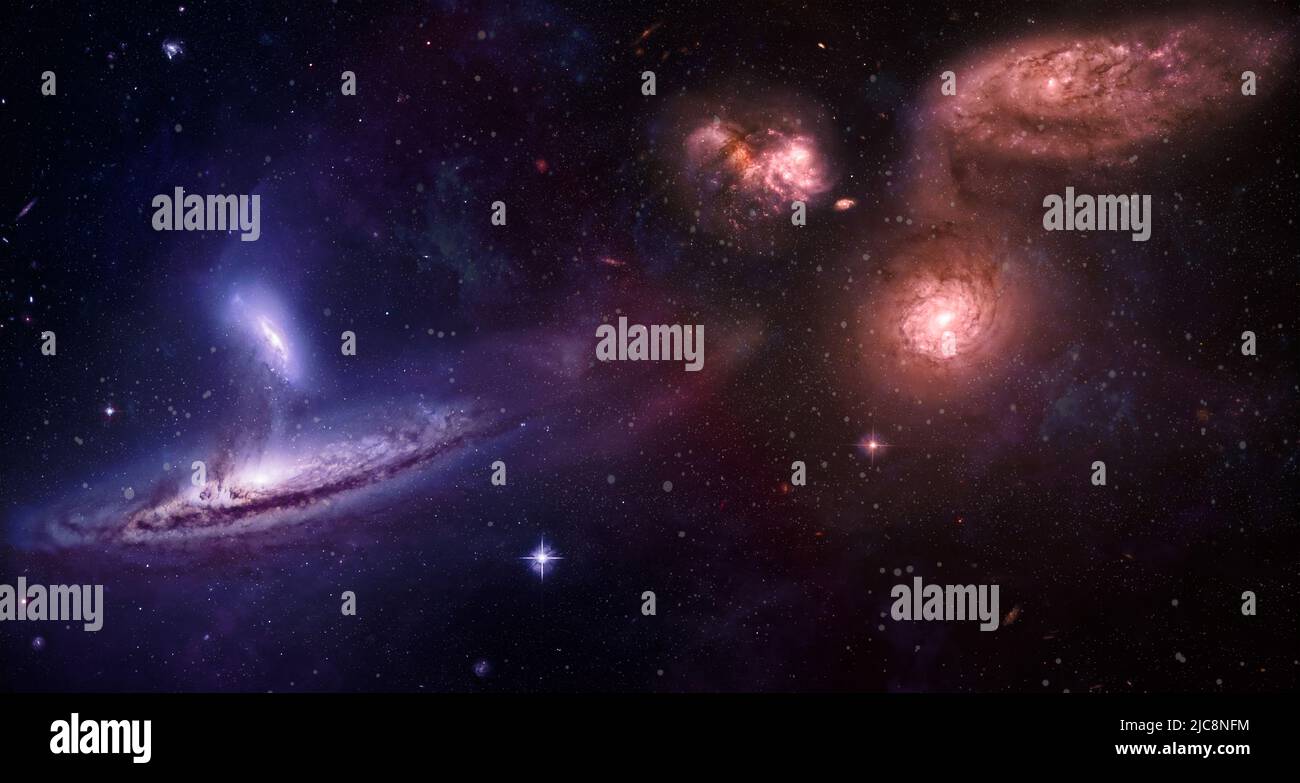 star particle motion on black background, starlight nebula in galaxy at ...