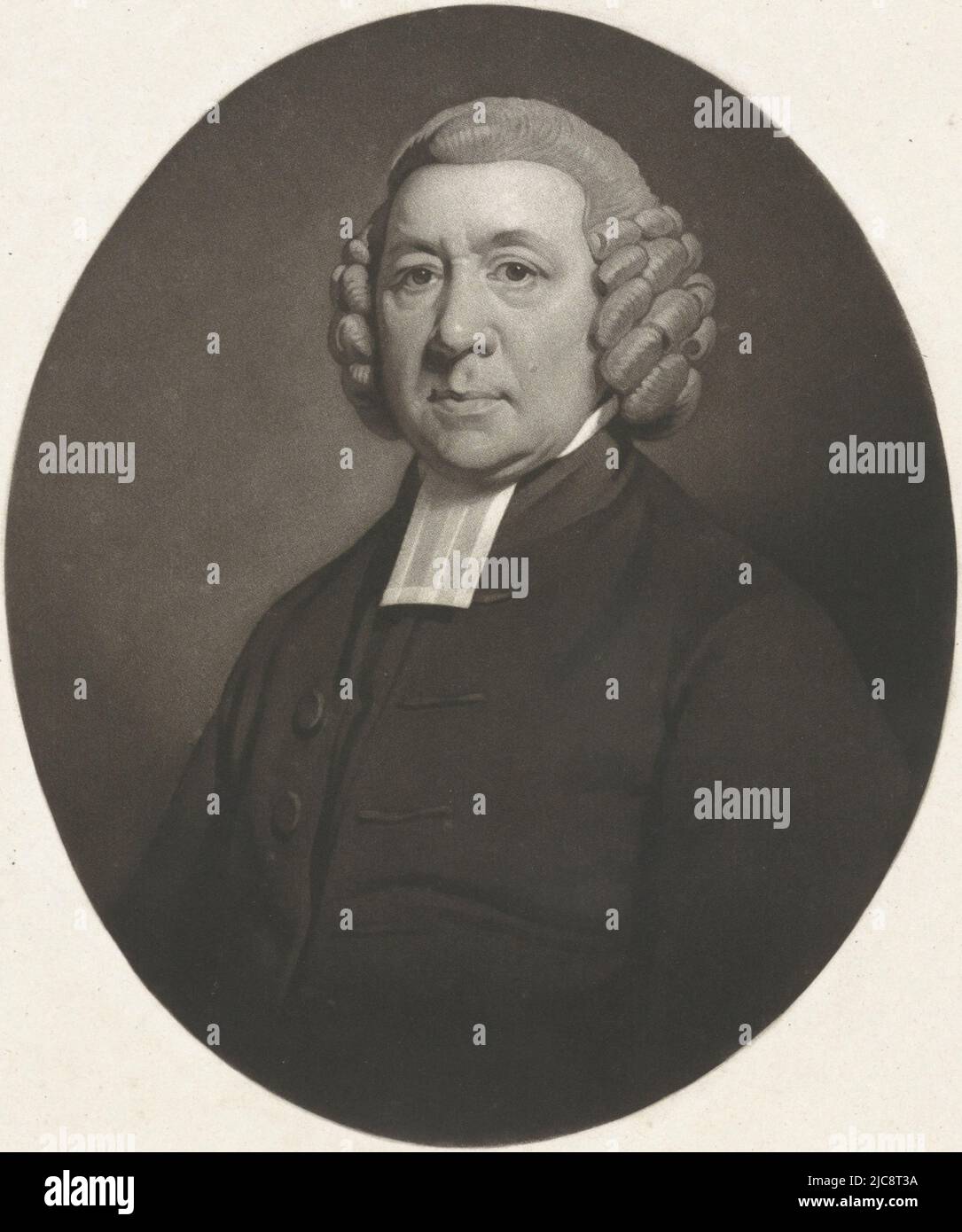 Portrait of the pastor Petrus Haack, print maker: Charles Howard Hodges, Amsterdam, 1804, paper, h 380 mm × w 278 mm Stock Photo