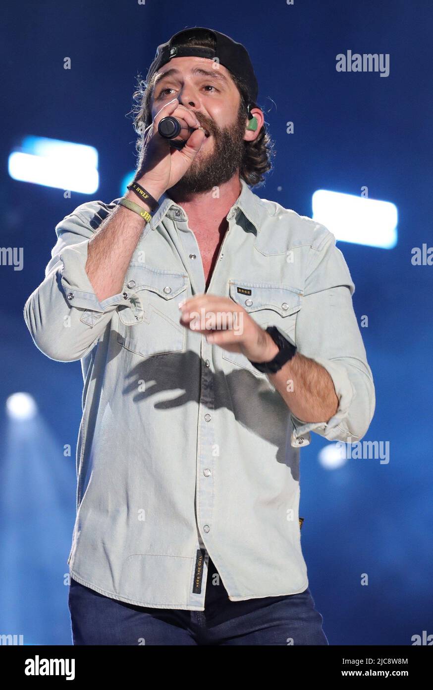Nashville, TN, USA. 10th June, 2022. Thomas Rhett on stage for CMA Fest