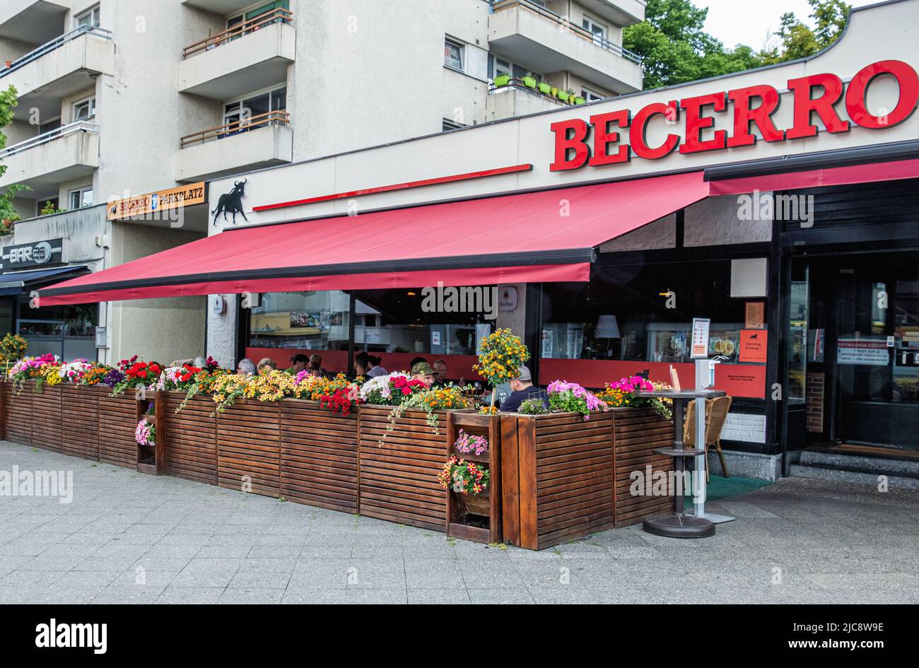 Becero Steak house exterior, Eichborndamm, Wittenau Reinickendorf, Berlin Stock Photo