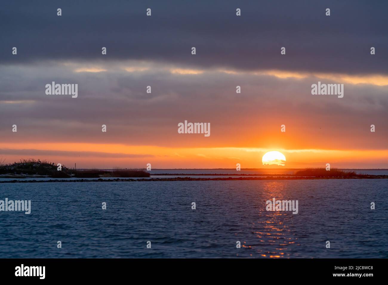 Sunrise over the Aransas National Wildlife Refuge near Rockport, Texas