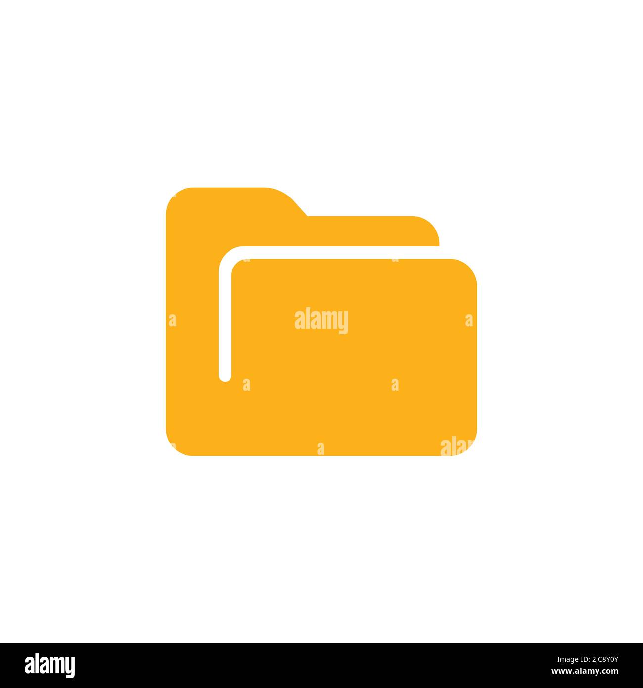 Computer folder icon in flat style. Document archive vector ...