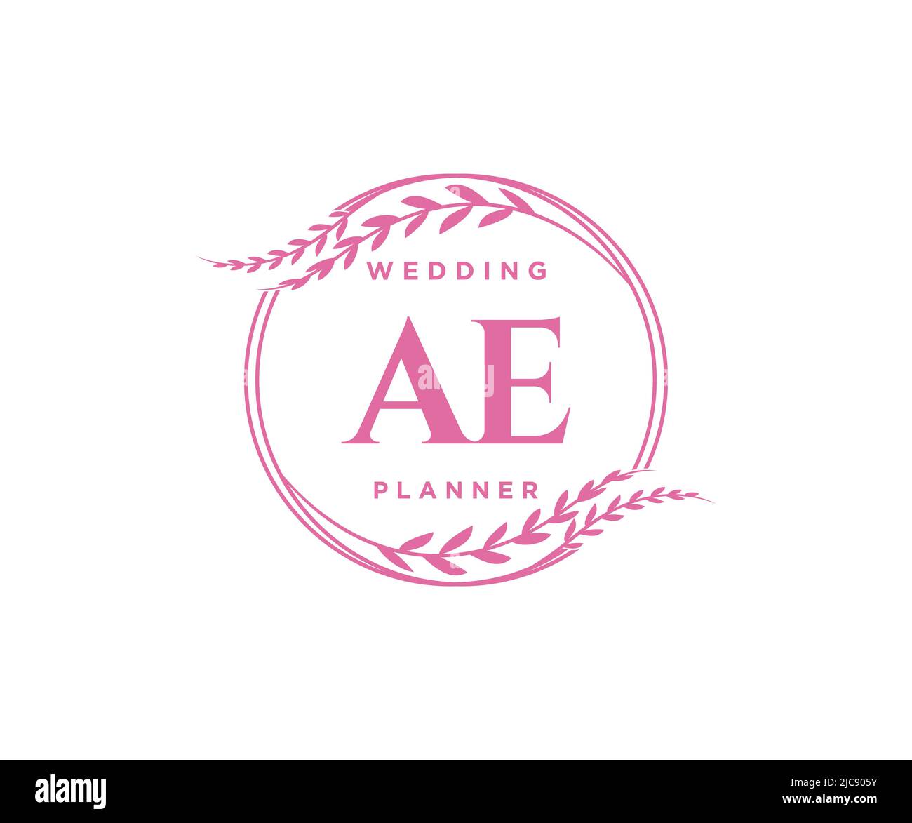 AE Initials letter Wedding monogram logos collection, hand drawn modern ...