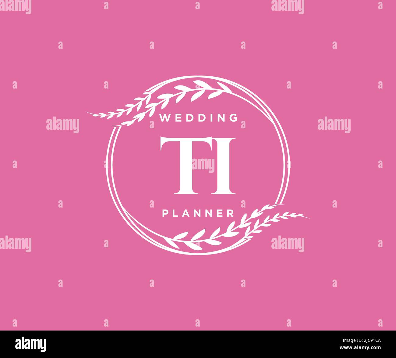 TI Initials letter Wedding monogram logos collection, hand drawn modern ...