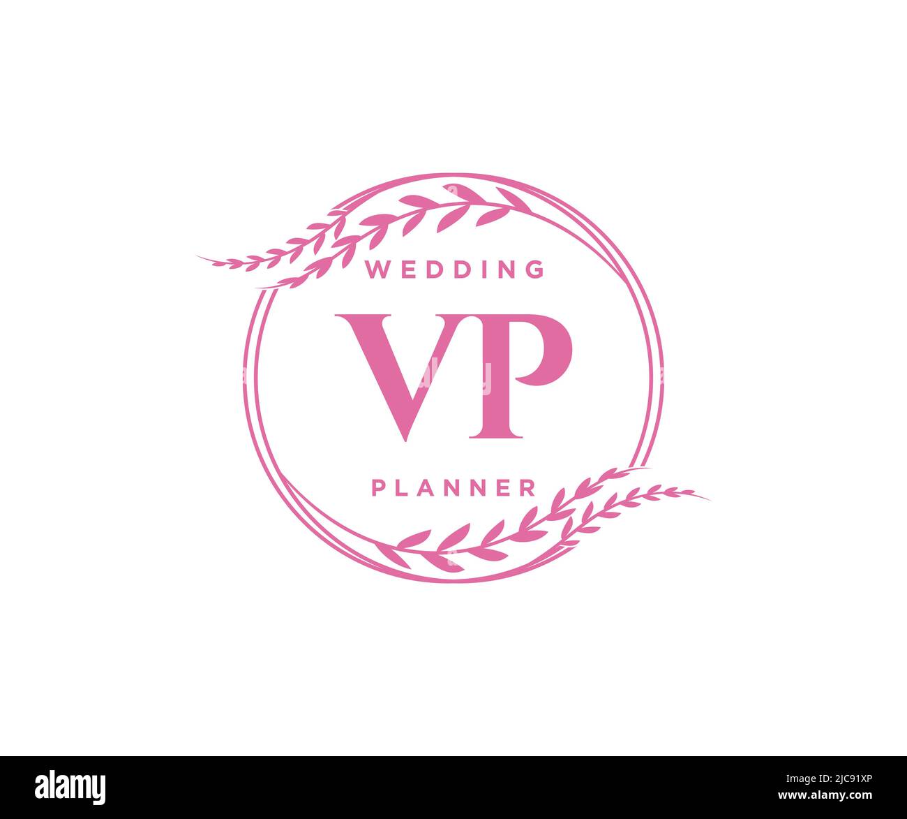 VP Initials letter Wedding monogram logos collection, hand drawn modern ...