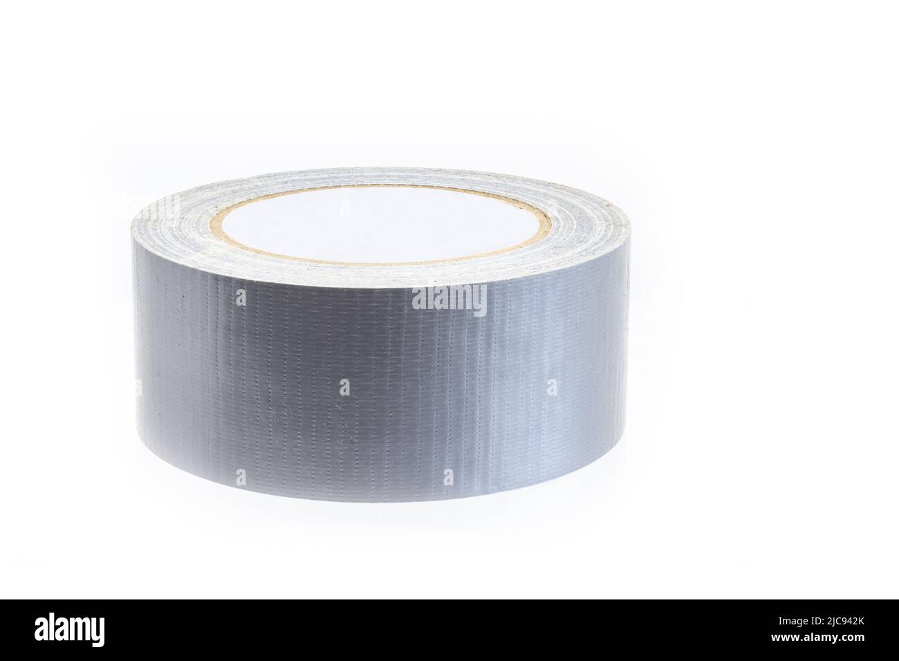 A Duct tape roll  also called duck tape, is cloth- or scrim-backed pressure-sensitive tape, often coated with polyethylene. Stock Photo