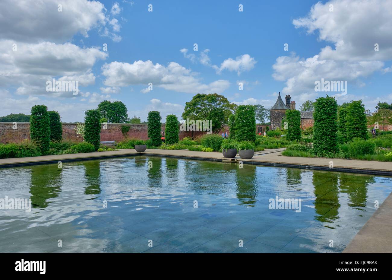 Water Feature in the Paradise Garden in the Weston Walled Garden at RHS