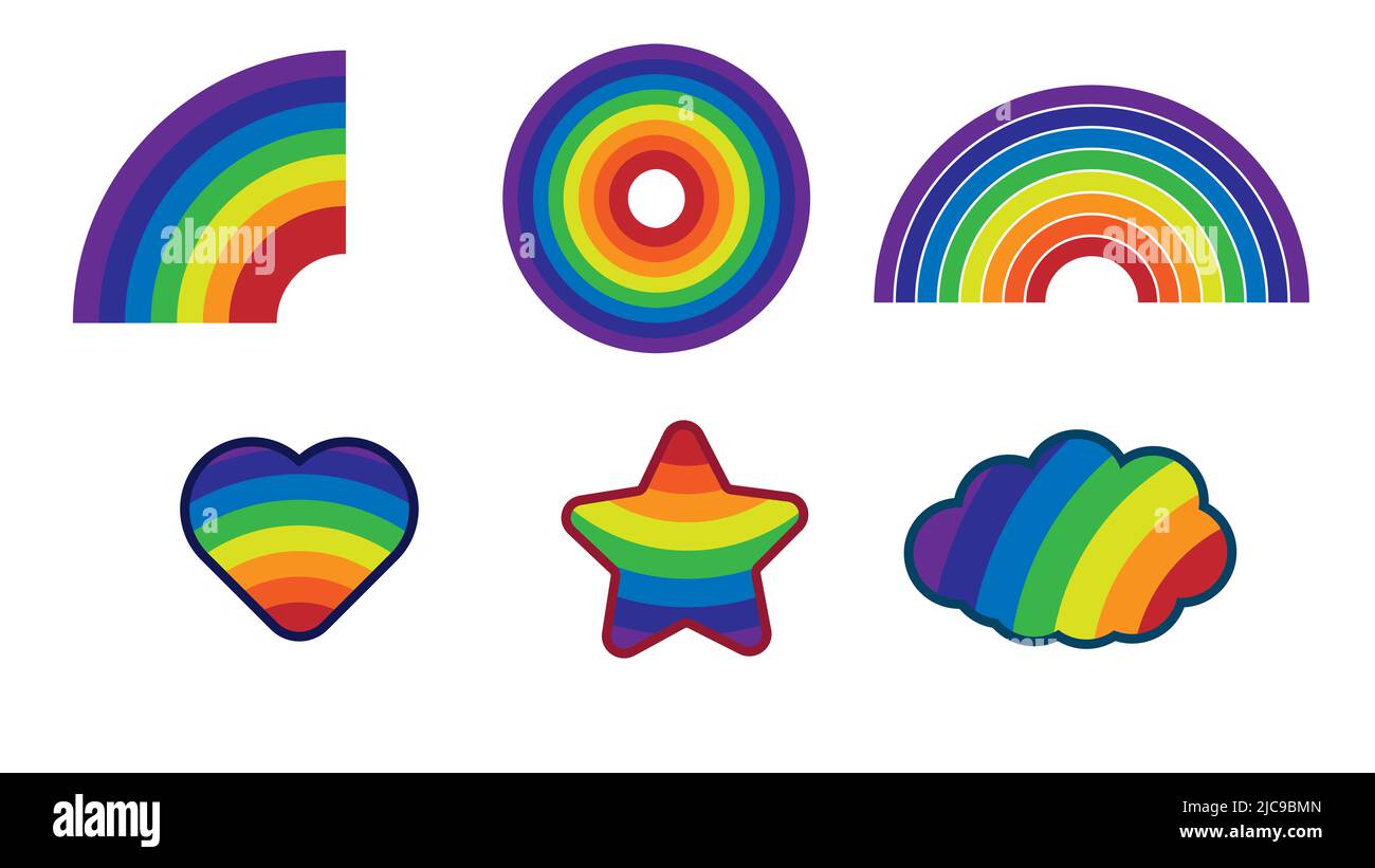 Colorful rainbow shape perfect for your design Stock Photo Alamy