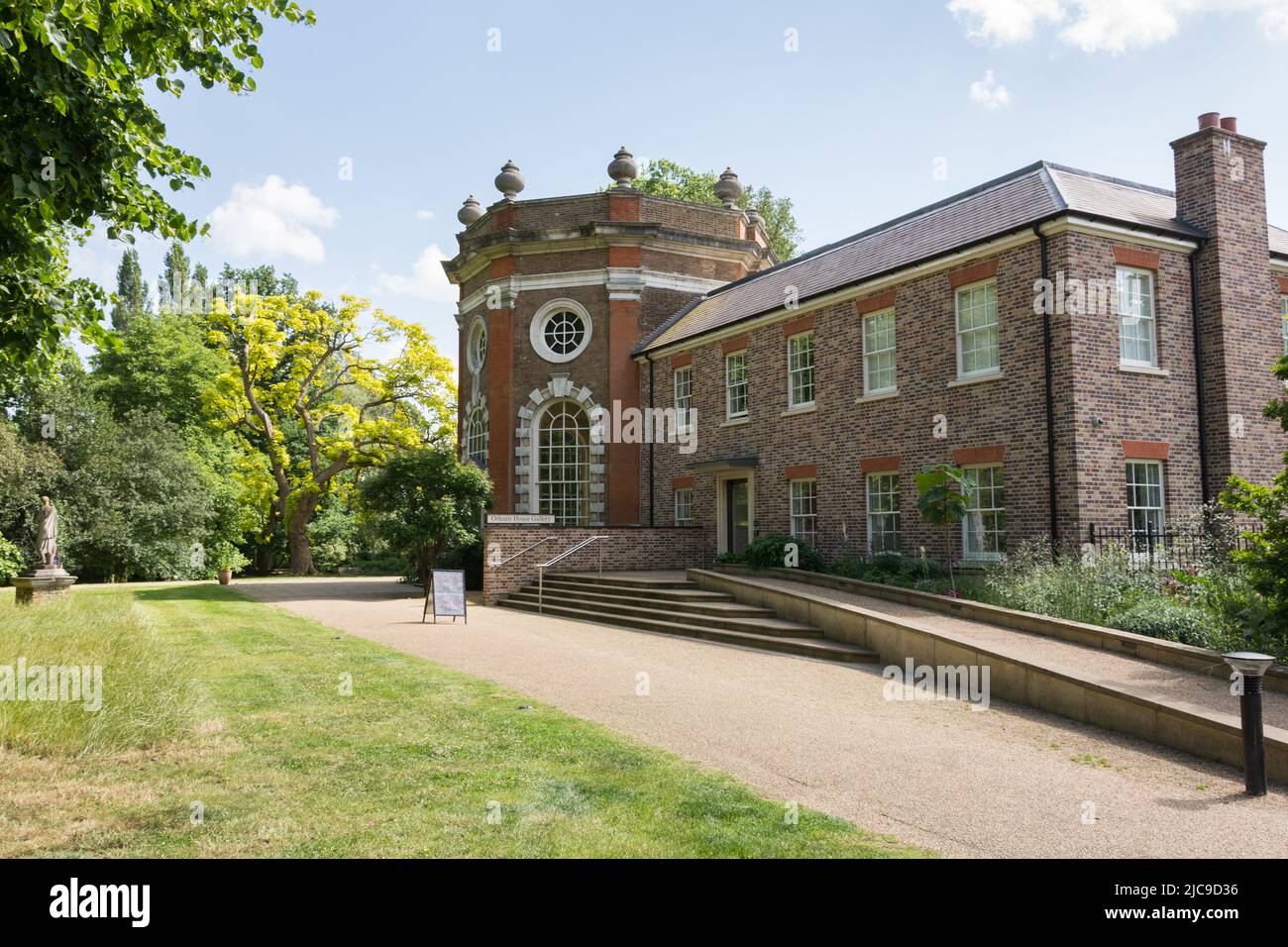 A National Lottery funded and fully restored Orleans House Gallery - a Palladian villa in Twickenham, southwest London, England, UK Stock Photo