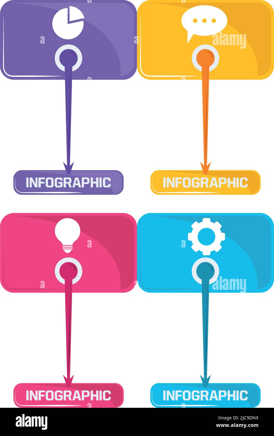 infographic workflow icon Stock Vector Image & Art - Alamy