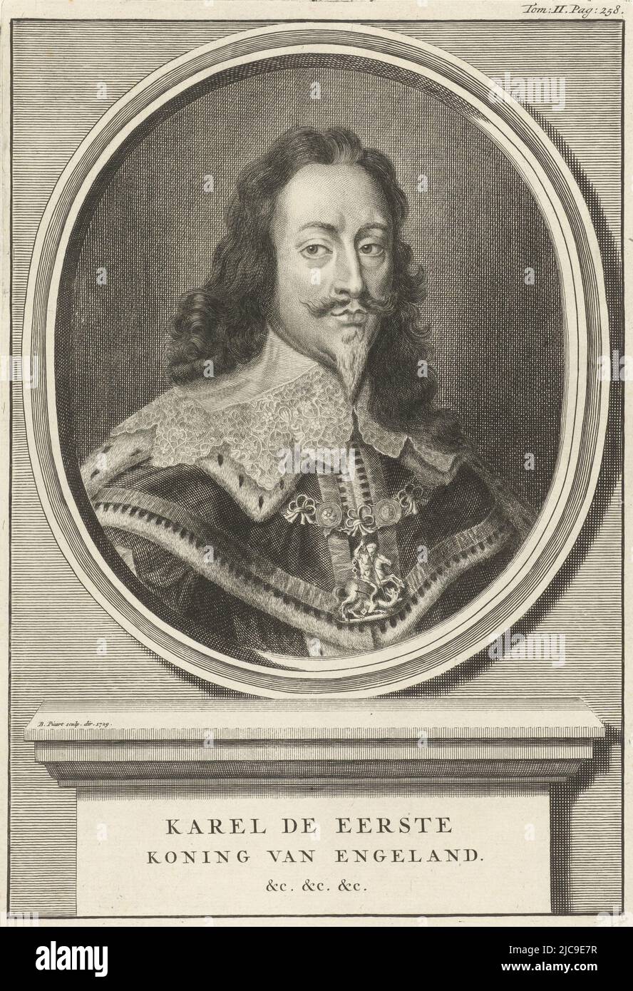 Portrait of Charles I, King of Scotland, England and Ireland. He wears