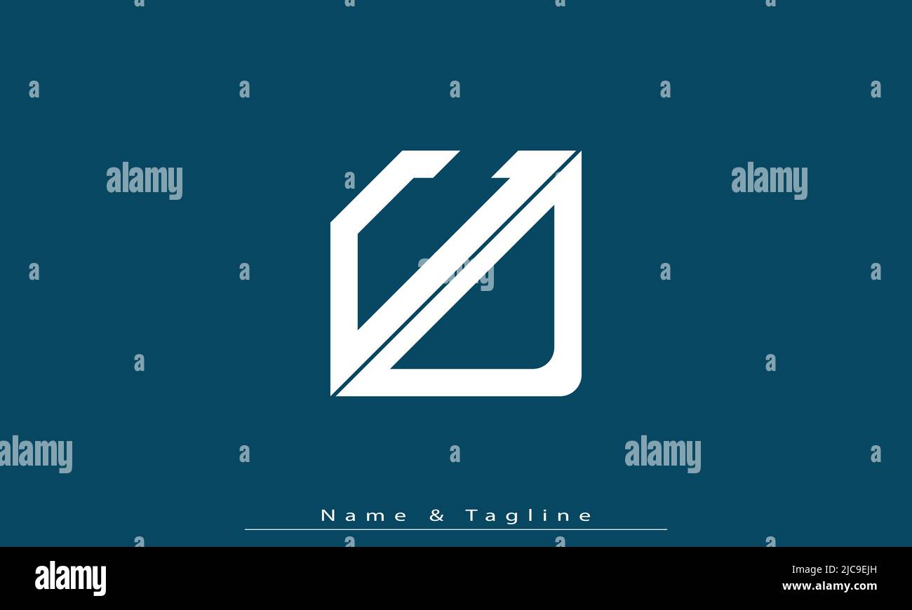 Alphabet letters Initials Monogram logo CD , DC Stock Vector
