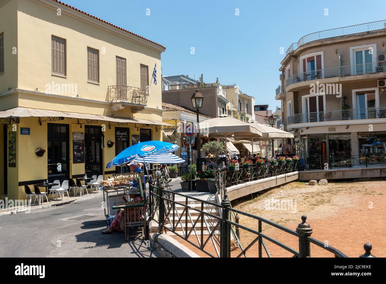 The Plaka area of Athens, Greece Stock Photo