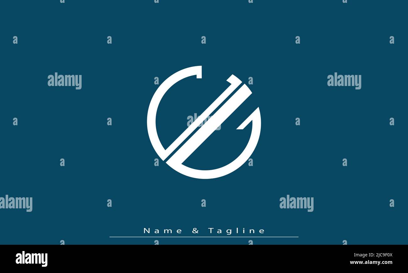 Alphabet letters Initials Monogram logo CG , GC Stock Vector