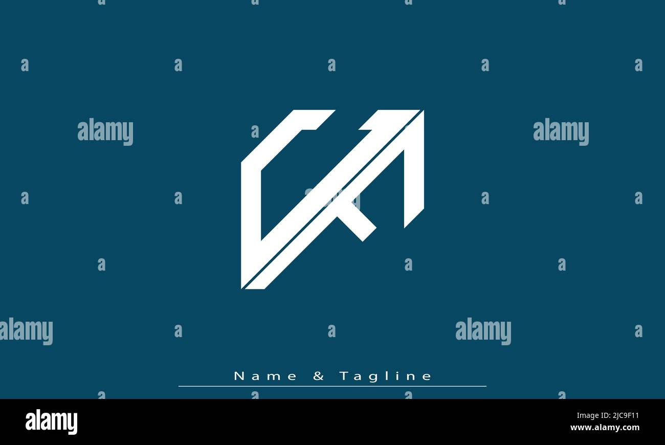 Alphabet letters Initials Monogram logo CF , FC Stock Vector