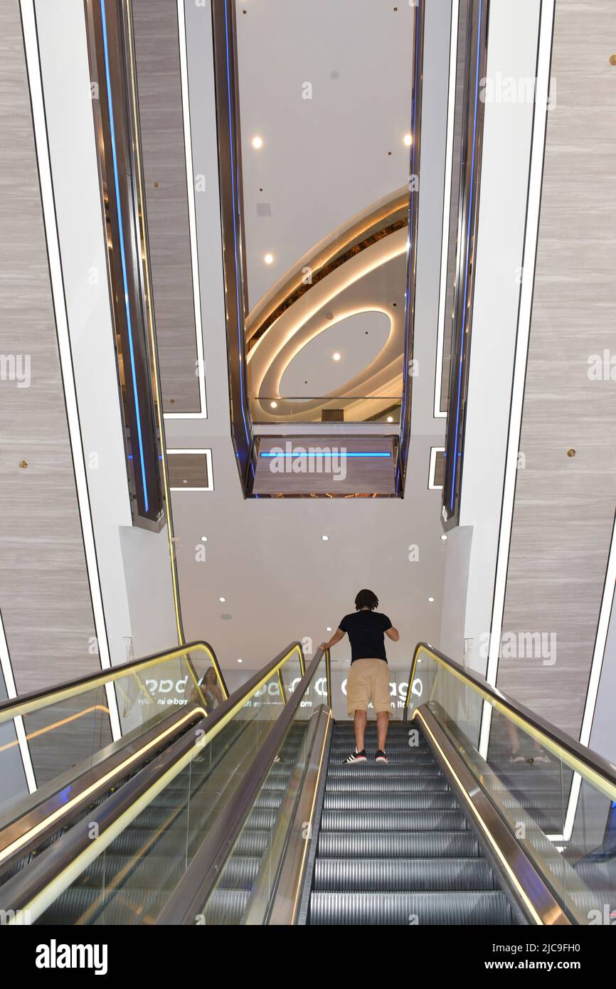 Nevada USA September 5, 2021 This is the escalator that connects The