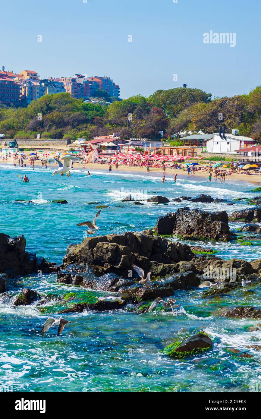 Sozopol central beach hi-res stock photography and images - Alamy