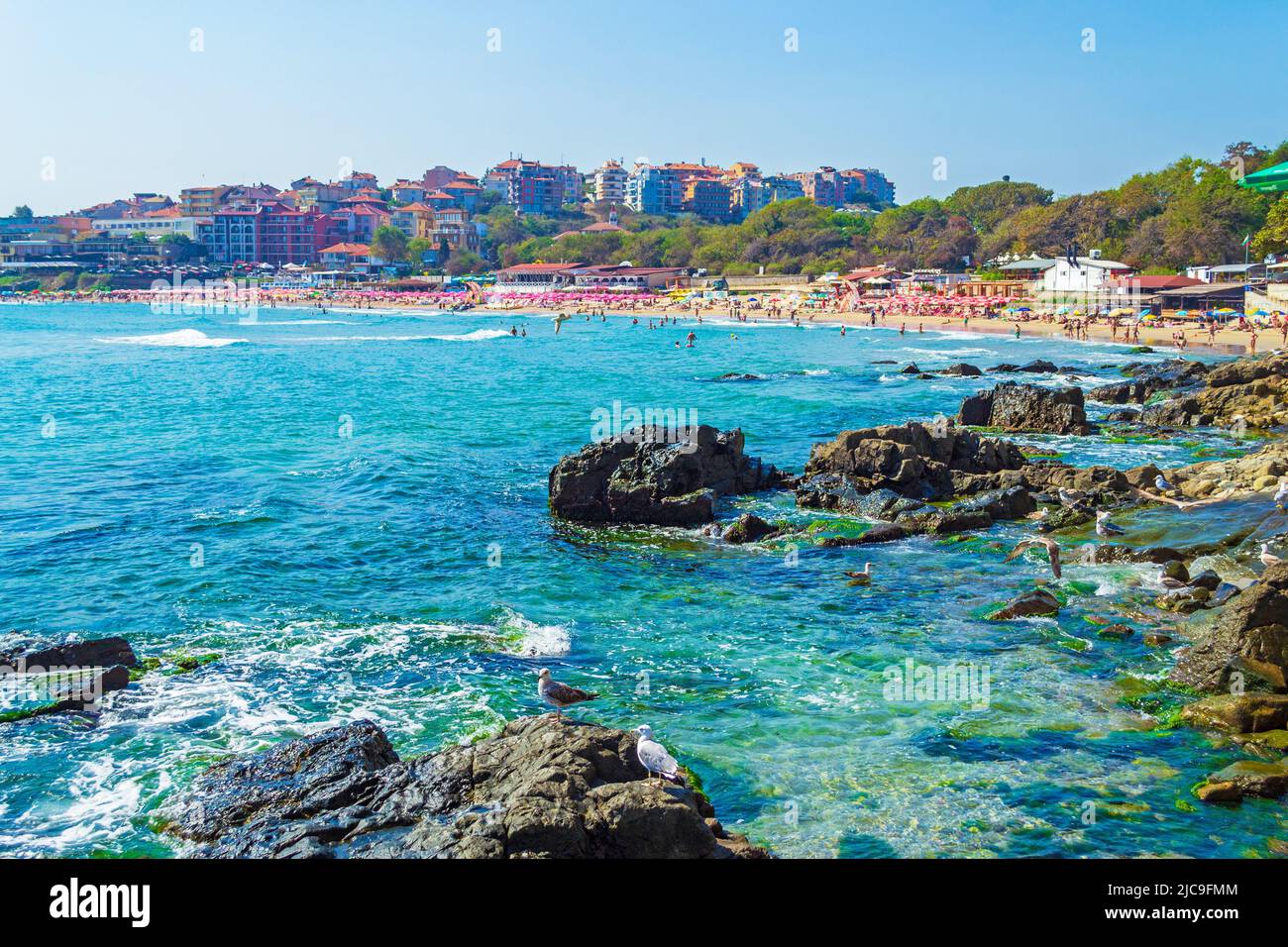 Sozopol central beach hi-res stock photography and images - Alamy