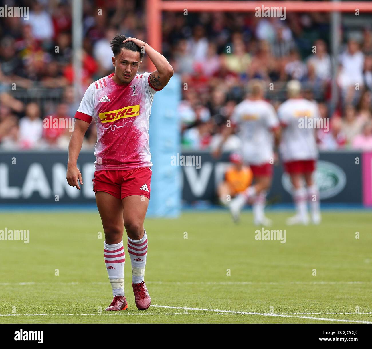 London, UK, 11th June 2022. Marcus Smith of Harlequins looks on dejected during the Gallagher Premiership match at StoneX Stadium, London. Picture credit should read: David Klein / Sportimage Stock Photo