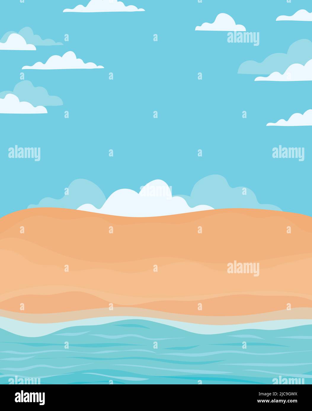 illustration of the beach Stock Vector Image & Art - Alamy