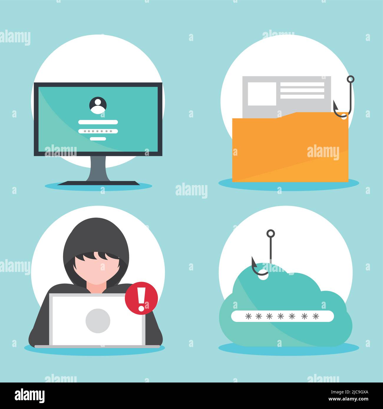 phishing and hacking Stock Vector Image & Art - Alamy