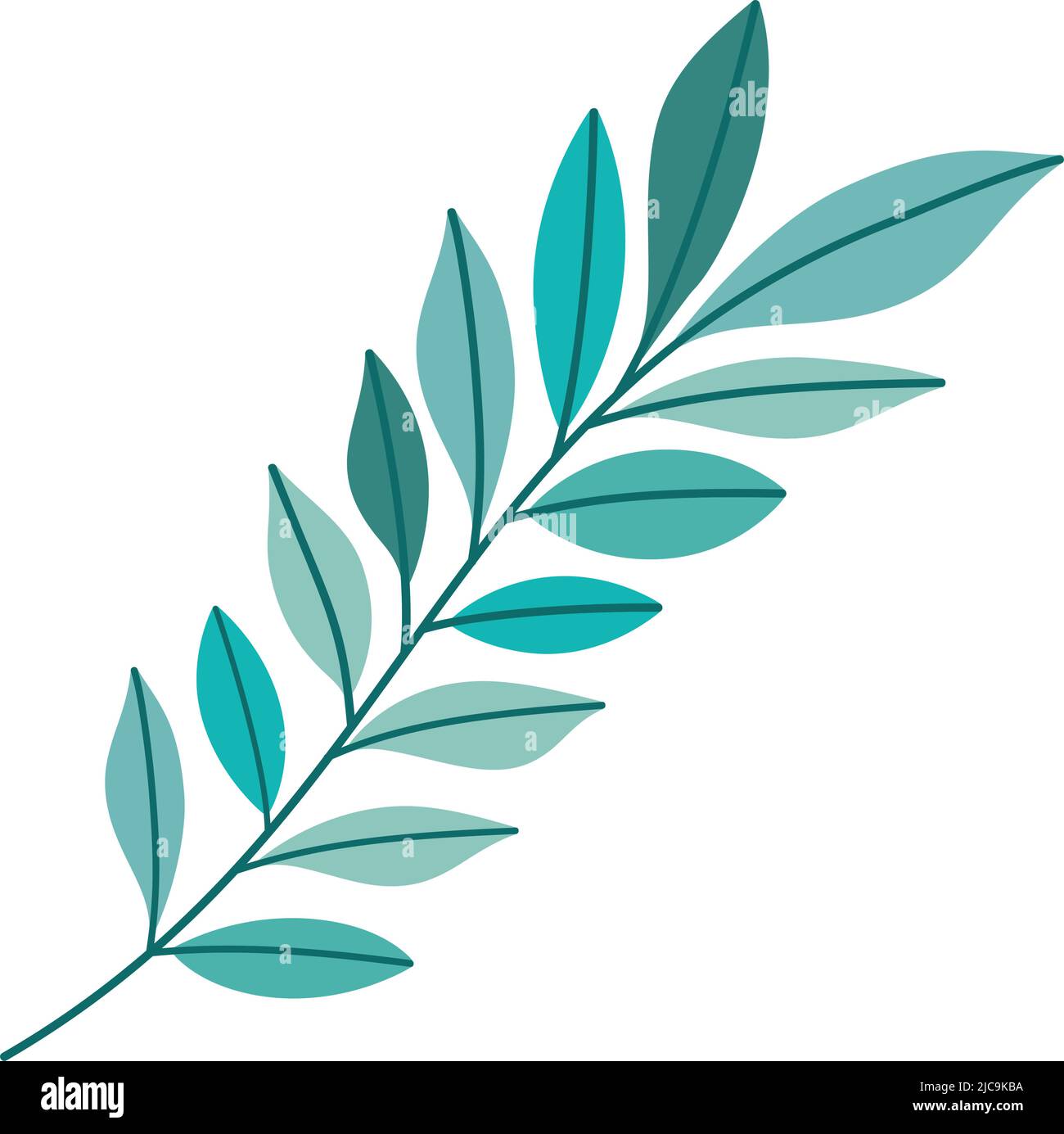 Plants large leaves Stock Vector Images - Alamy