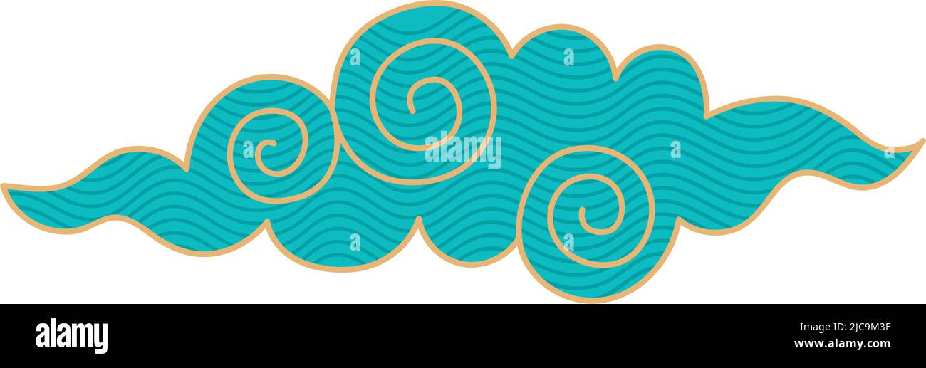 blue chinese cloud Stock Vector Image & Art - Alamy