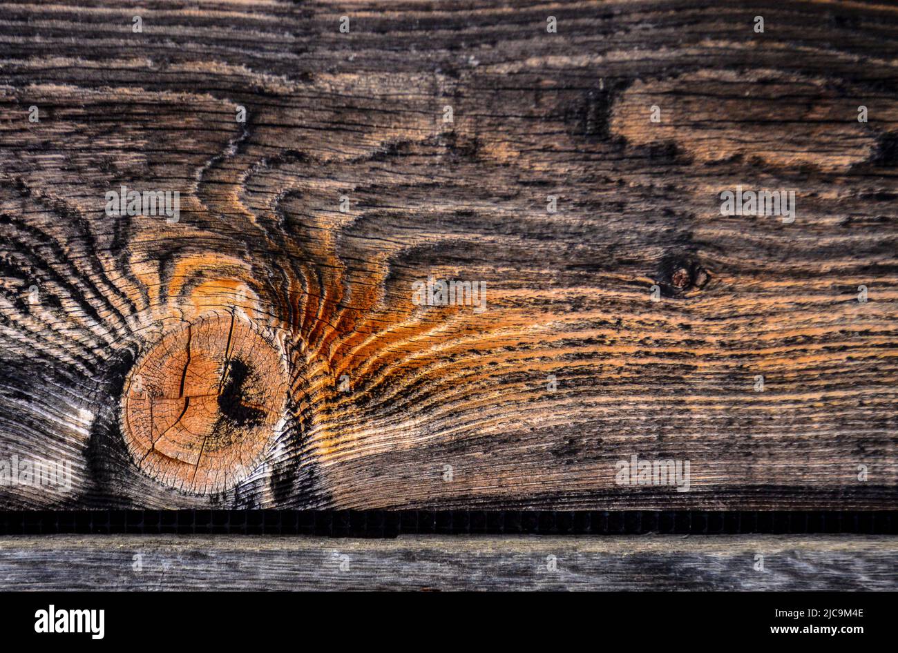 Wooden background, vintage rotten planks that survived on an old 18th ...