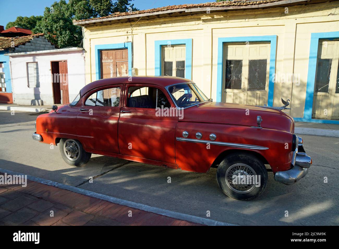 old classic cars in the streets of trinidad on cuba Stock Photo Alamy