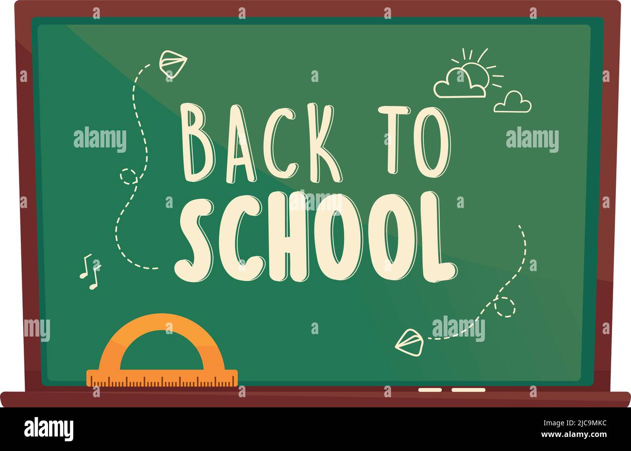 back to school chalkboard Stock Vector Image & Art - Alamy