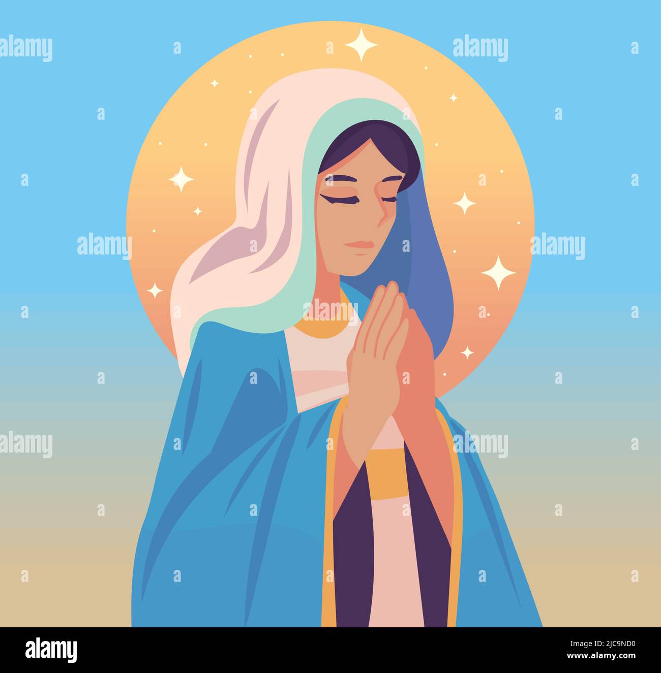 assumption of mary, concept Stock Vector Image &amp; Art - Alamy