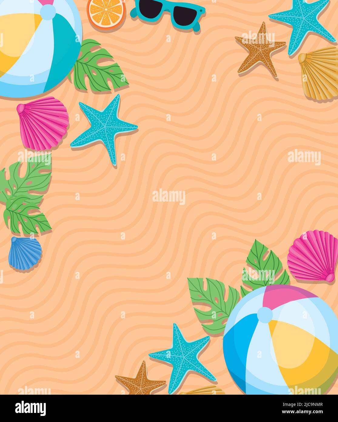 summer beach poster Stock Vector Image & Art Alamy