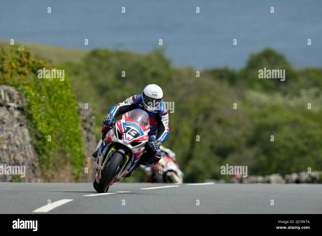 Douglas, Isle Of Man. 11th June, 2022. Lee Johnston (1000 BMW) representing the Ashcourt Racing team during the 2022 Milwaukee Senior TT at the Isle of Man, Douglas, Isle of Man on the 11 June 2022. Photo by David Horn. Credit: PRiME Media Images/Alamy Live News Stock Photo
