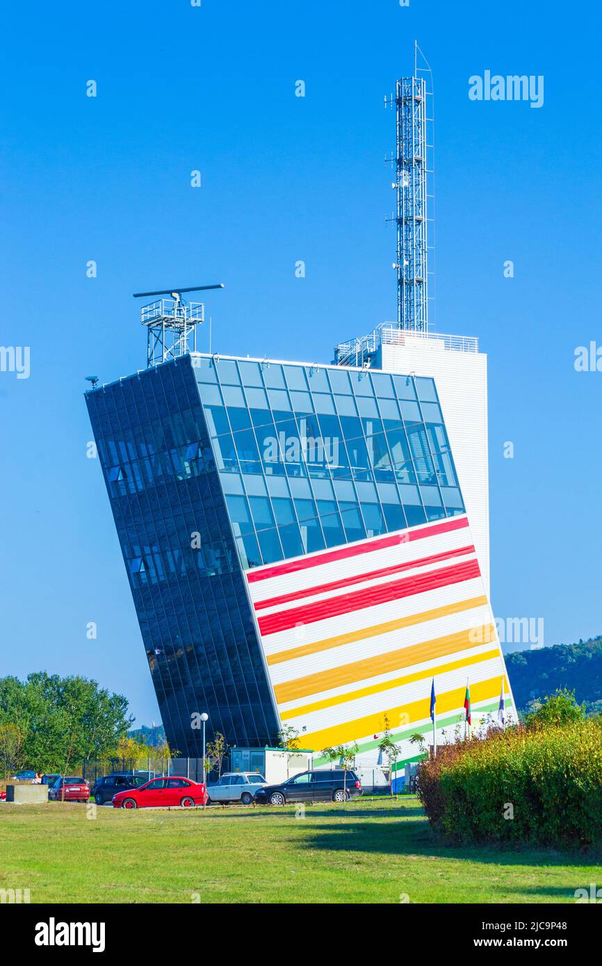 Sea Port Traffic Control Tower at Varna canal shore,Asparuhovo district