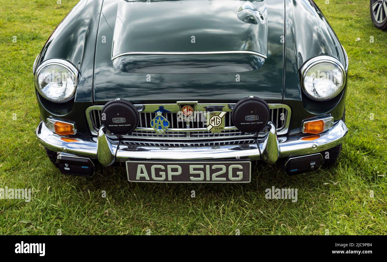 1968 MGC Roadster. Heskin Steam Rally 2022 Stock Photo - Alamy