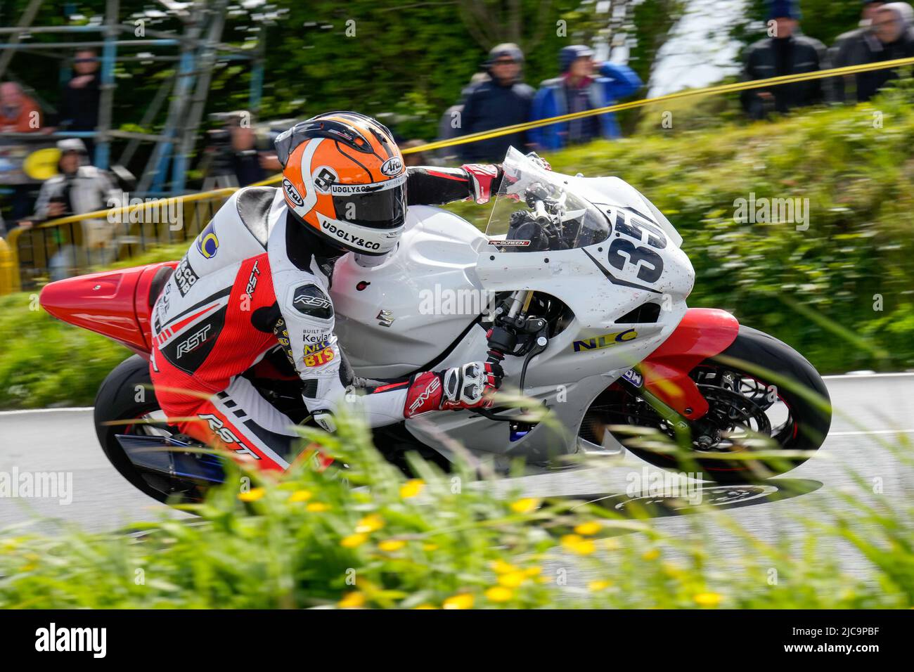 Douglas, Isle Of Man. 11th June, 2022. James Hind (1000 Suzuki) representing the North Lincs Components team during the 2022 Milwaukee Senior TT at the Isle of Man, Douglas, Isle of Man on the 11 June 2022. Photo by David Horn. Credit: PRiME Media Images/Alamy Live News Stock Photo