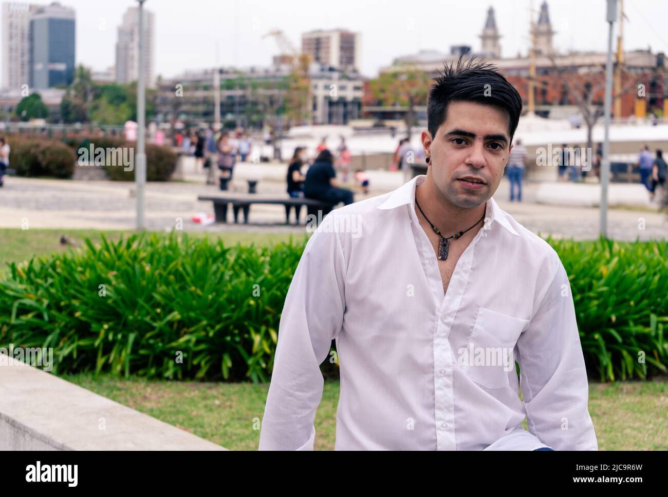 Attractive man in nature hi-res stock photography and images - Alamy