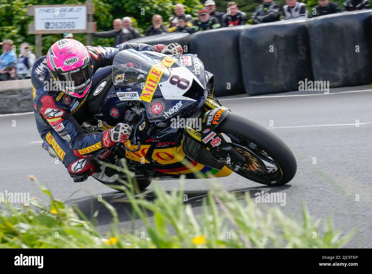 Douglas, Isle Of Man. 11th June, 2022. Davey Todd (1000 Honda) representing the Milenco by Padgett's Motorcycles team during the 2022 Milwaukee Senior TT at the Isle of Man, Douglas, Isle of Man on the 11 June 2022. Photo by David Horn. Credit: PRiME Media Images/Alamy Live News Stock Photo