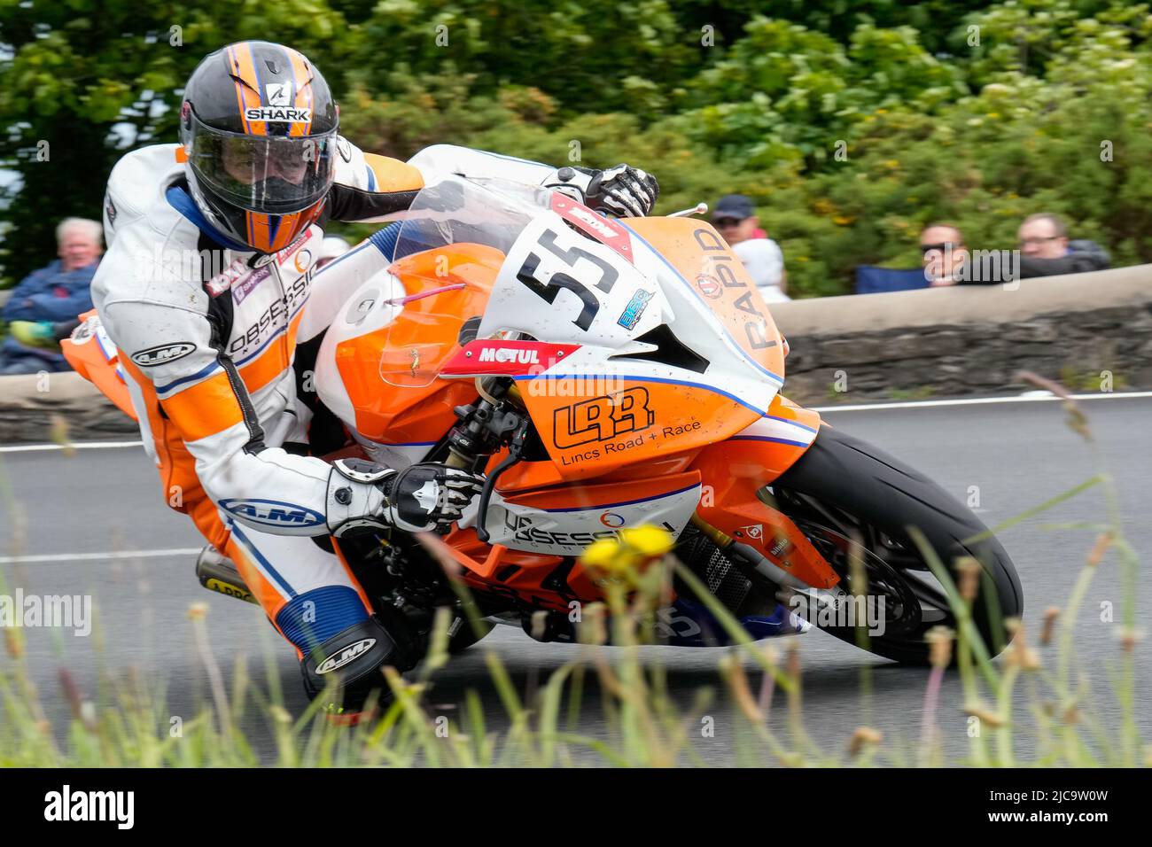Douglas, Isle Of Man. 11th June, 2022. Dave Hewson (BMW S1000RR) during the 2022 Milwaukee Senior TT at the Isle of Man, Douglas, Isle of Man on the 11 June 2022. Photo by David Horn. Credit: PRiME Media Images/Alamy Live News Stock Photo
