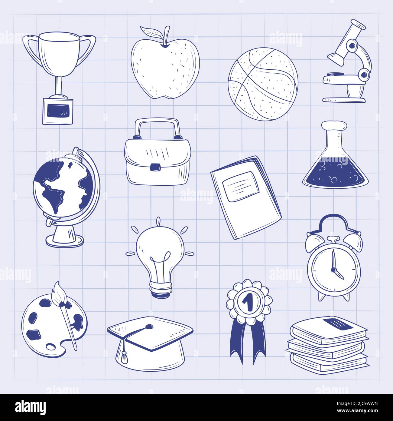 icons school education Stock Vector Image & Art - Alamy