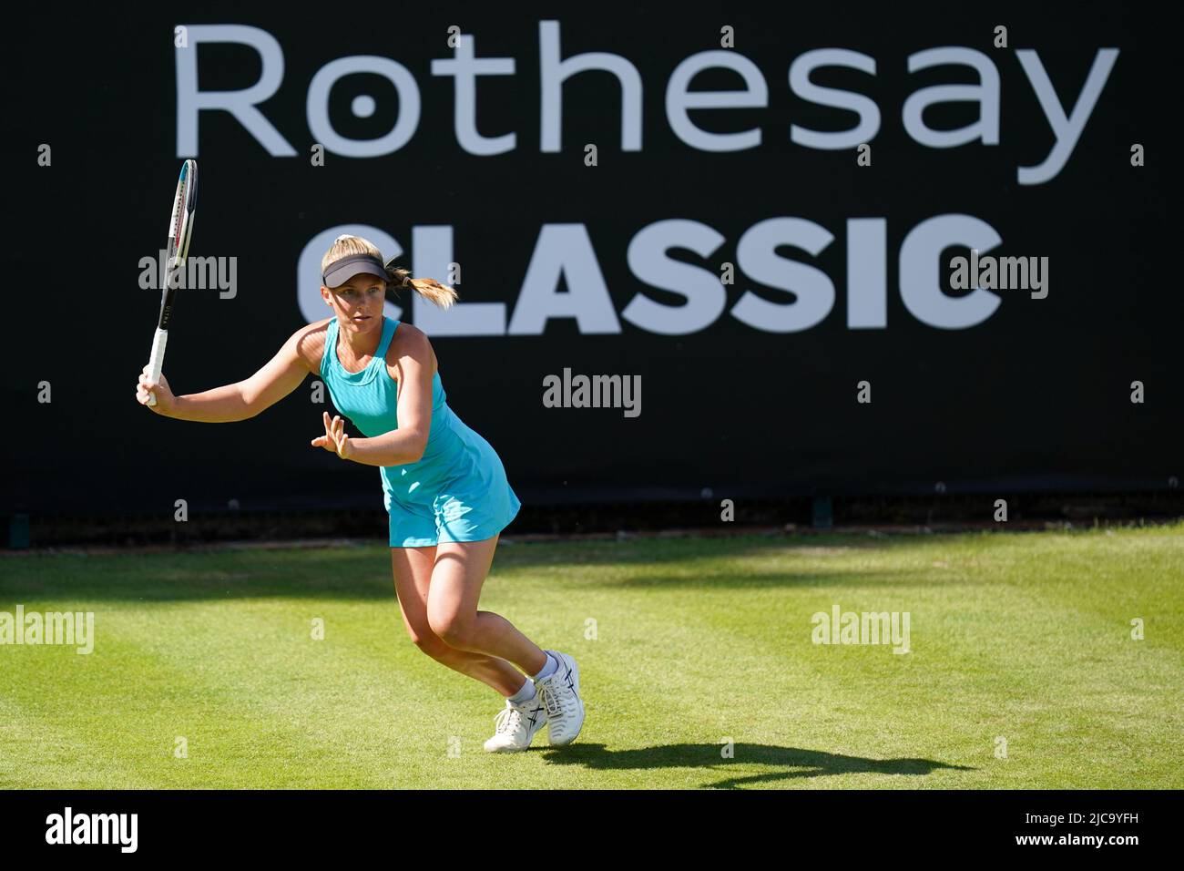 Maddison Inglis in action against Sarah Beth Gray on day one of the Rothesay Classic Birmingham at Edgbaston Priory Club. Picture date: Saturday June 11, 2022. Stock Photo