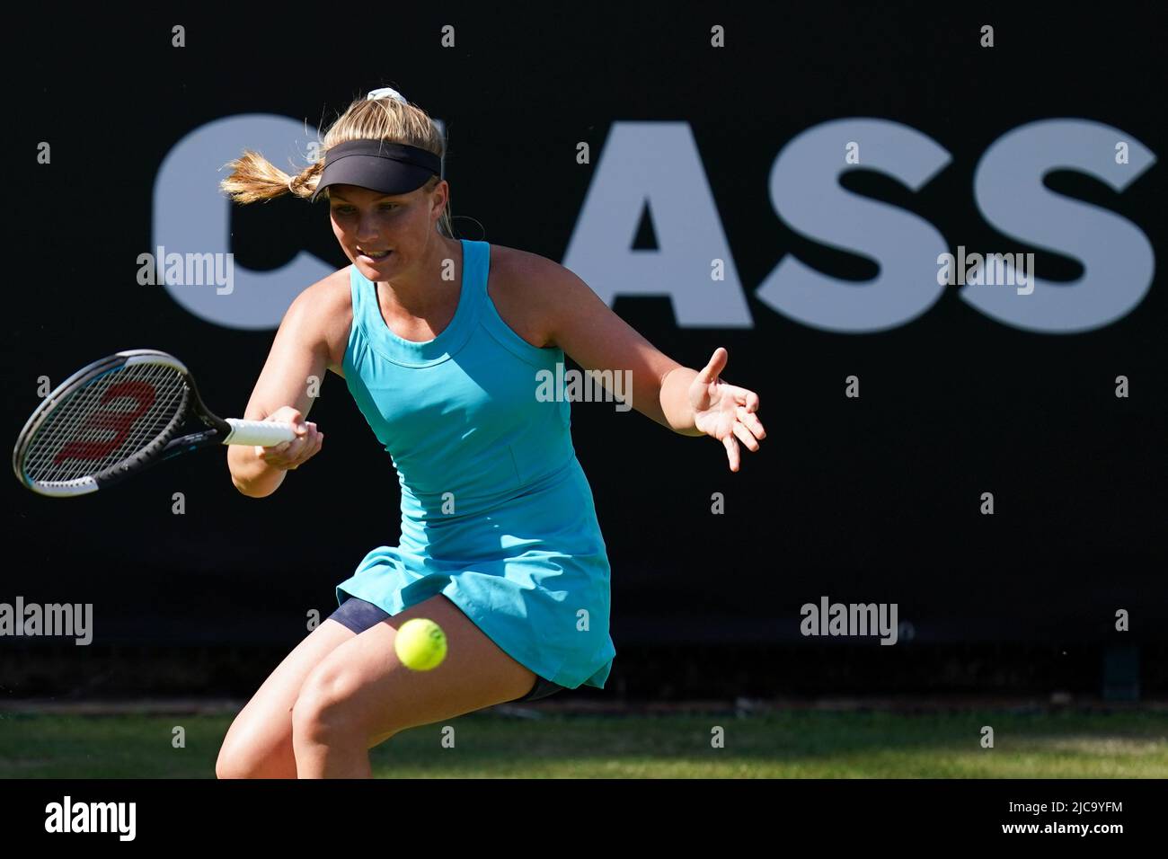 Maddison Inglis in action against Sarah Beth Gray on day one of the Rothesay Classic Birmingham at Edgbaston Priory Club. Picture date: Saturday June 11, 2022. Stock Photo